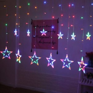 Cortina de luces LED estrellas (cod: 1057)