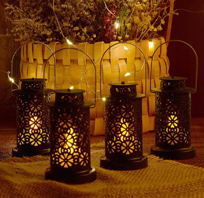 Mini candelabro efecto vela (cod: 0803)