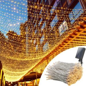 Rollo LED solar de 50m cable transparente (cod: 1071)