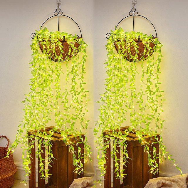 Cortina de luces hojitas de 3x1m (cod: 0793)