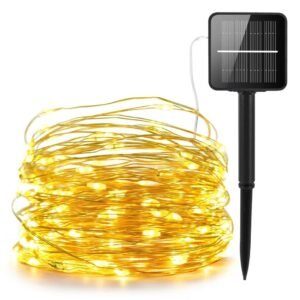 Tira solar de 10m cable alambre (cod: 538)