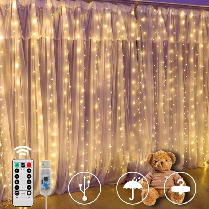 Cortina de luces LED de 3x3m (cod: 1092)
