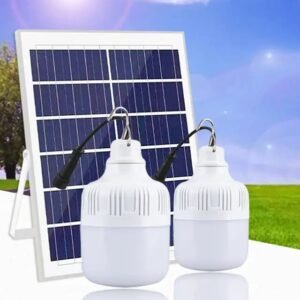 Panel solar con 2 focos