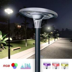 Lampara UFO solar de plaza premium
