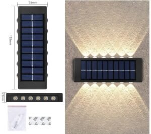 Apliqué solar de 12 LEDS