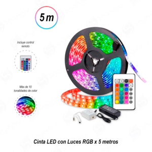 Cinta LED RGB de 5m (cod: 894)