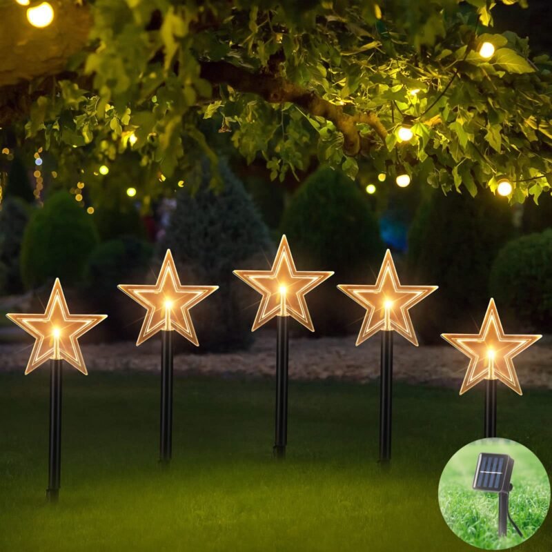 Set de 5 estacas estrellitas (cod: 591)