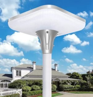 Lámpara UFO solar para plaza, cuadrada