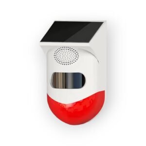 Alarma solar con luz intermitente