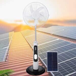 Ventilador solar con parlante bluetooth